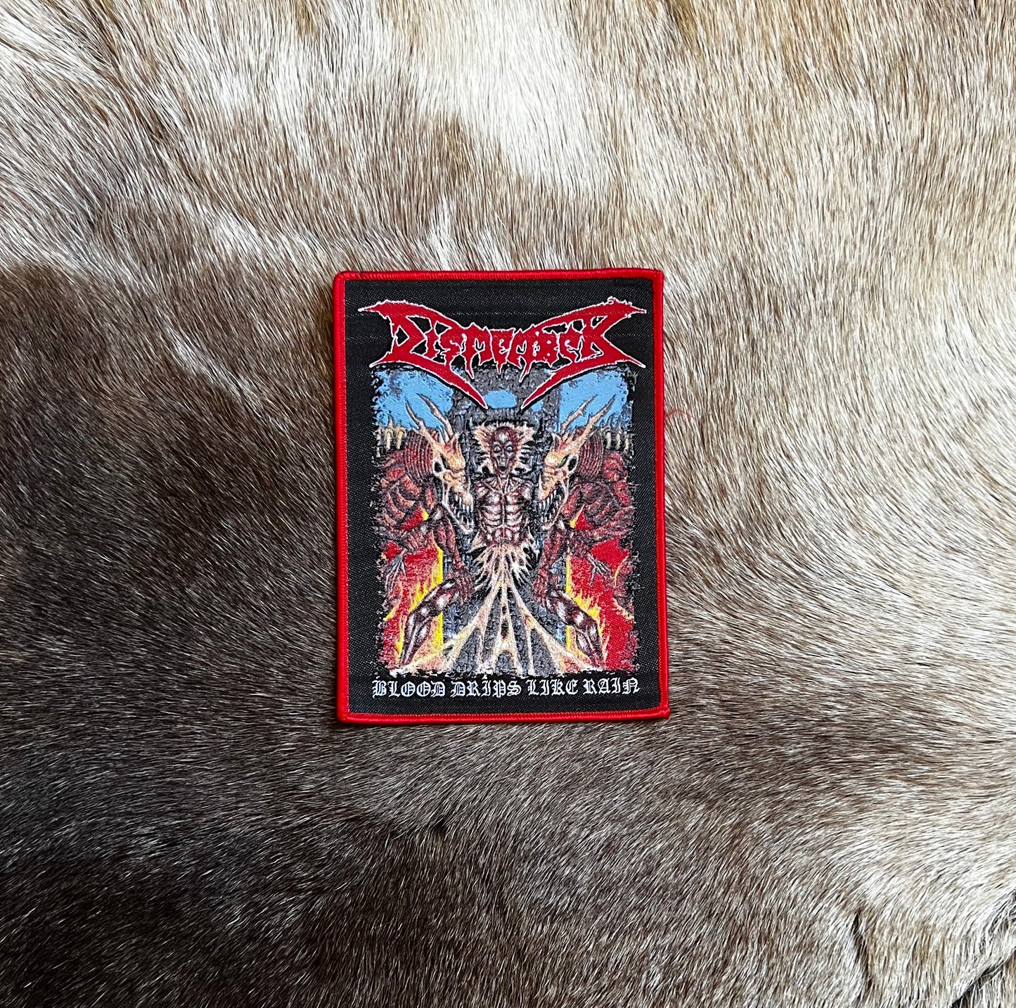 Dismember - Blood Drips Like Rain Patch