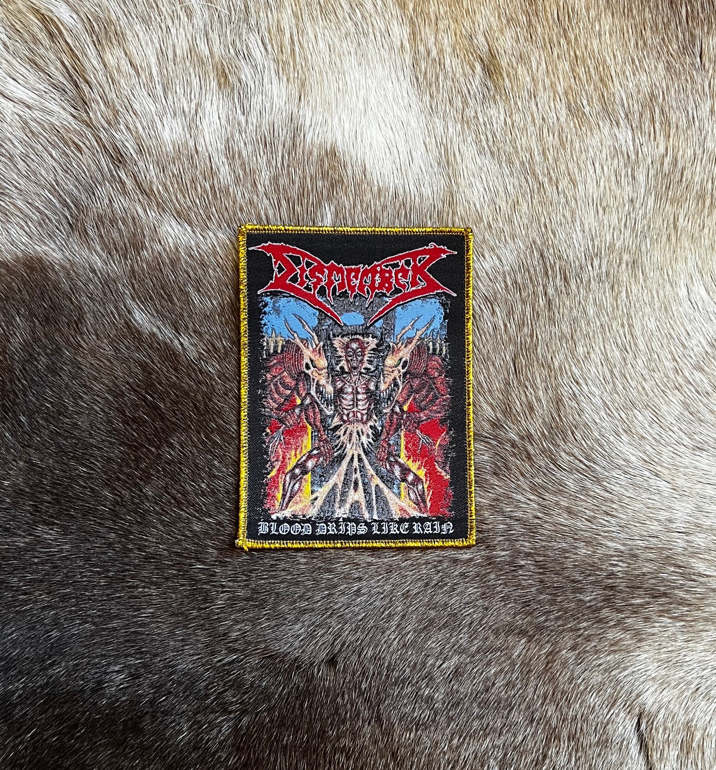 Dismember - Blood Drips Like Rain Patch