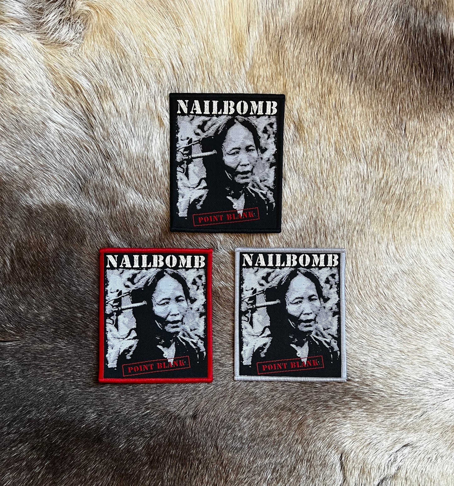 Nailbomb - Point Blank Glitter Logo Patch