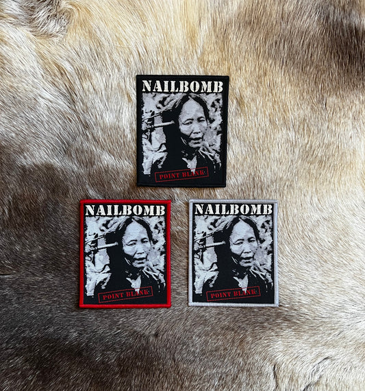 Nailbomb - Point Blank Glitter Logo Patch