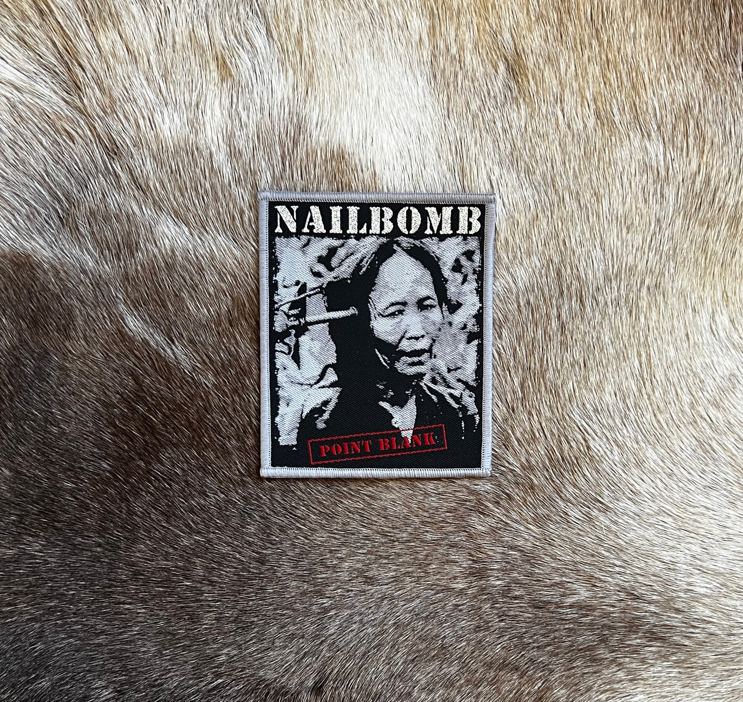 Nailbomb - Point Blank Glitter Logo Patch