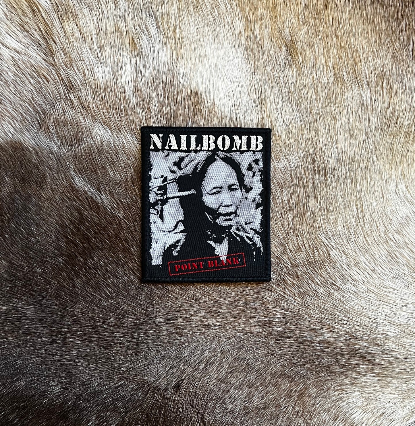 Nailbomb - Point Blank Glitter Logo Patch