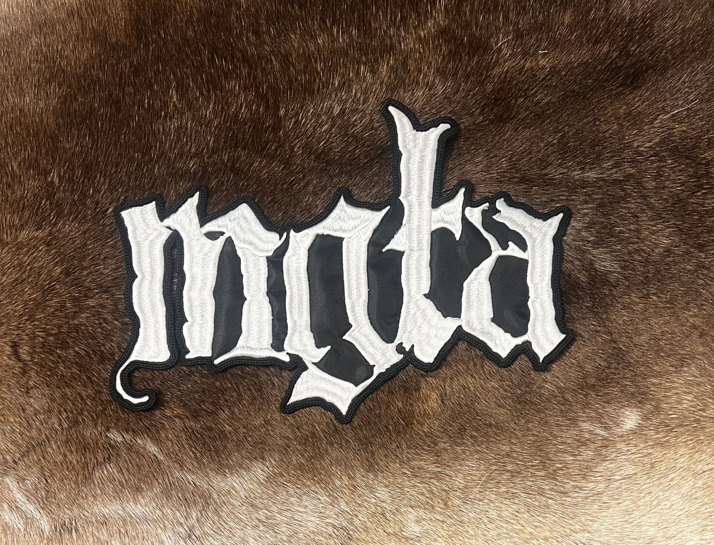 Mgla - Cut Out Logo Large Patch