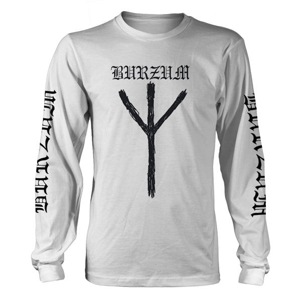 Burzum - Rune White Long Sleeve Shirt