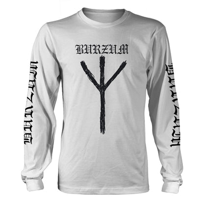 Burzum - Rune White Long Sleeve Shirt