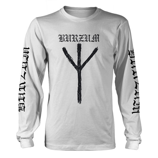 Burzum - Rune White Long Sleeve Shirt