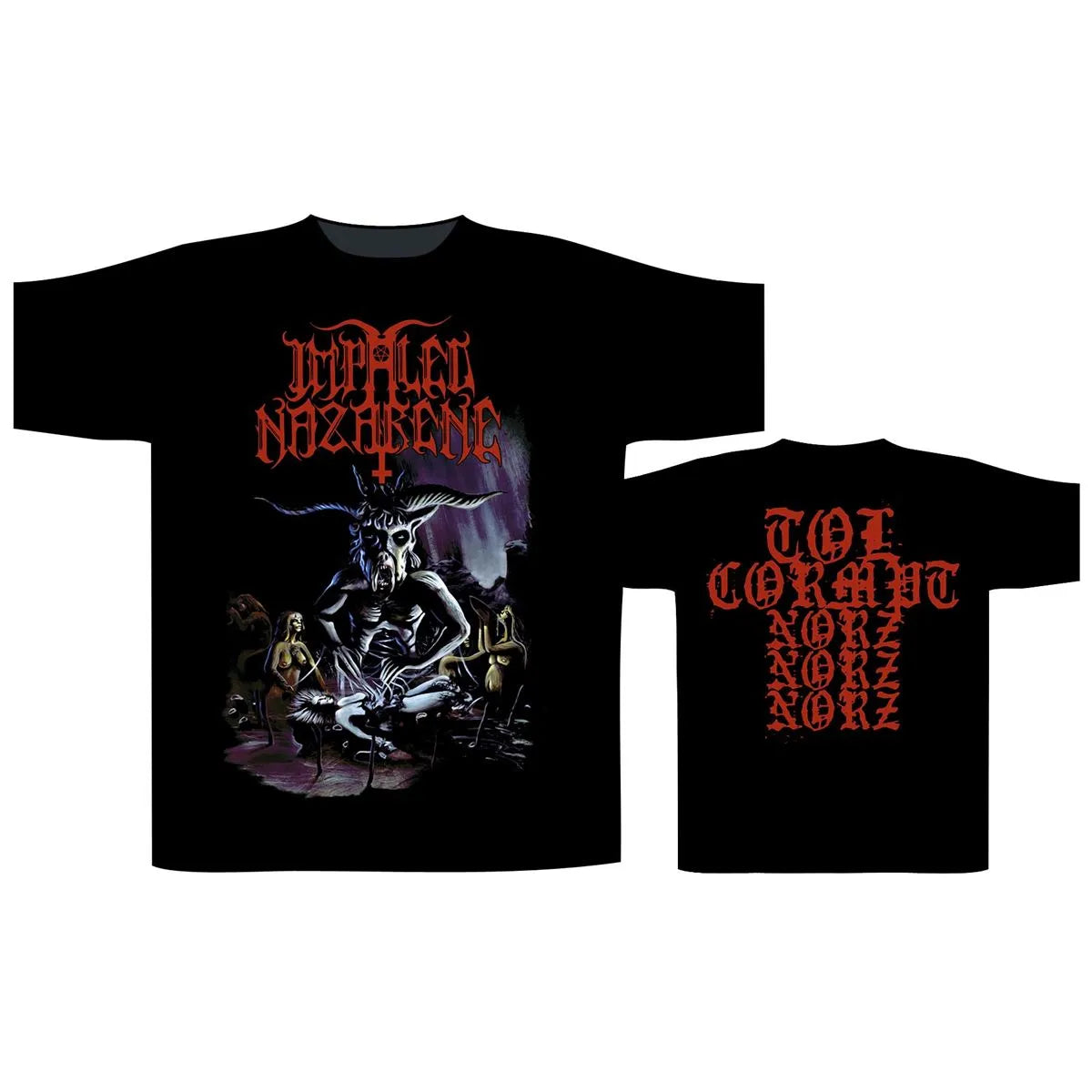 Impaled Nazarene - Tol Cormpt Norz Norz Norz Short Sleeved T-shirt