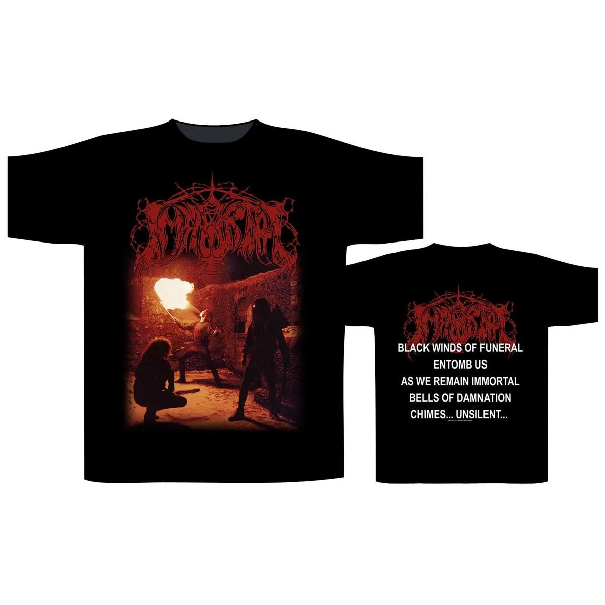 Immortal - Diabolical Fullmoon Mysticism  Black Short Sleeved T-shirt