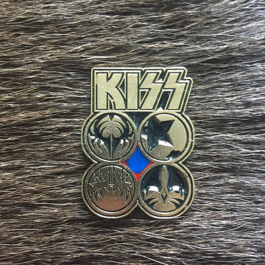 Kiss - Faces Metal Pin
