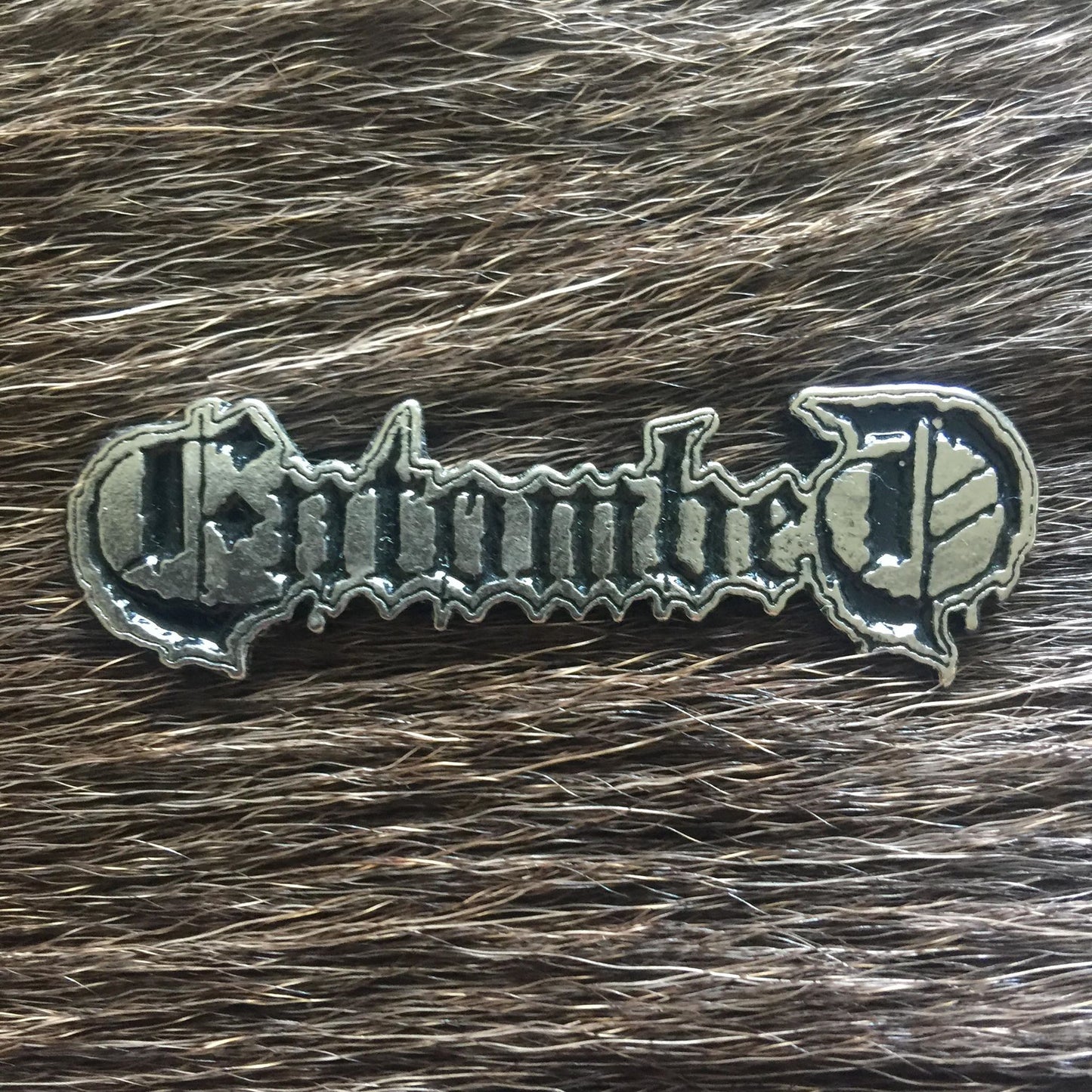 Entombed Logo Metal Pin