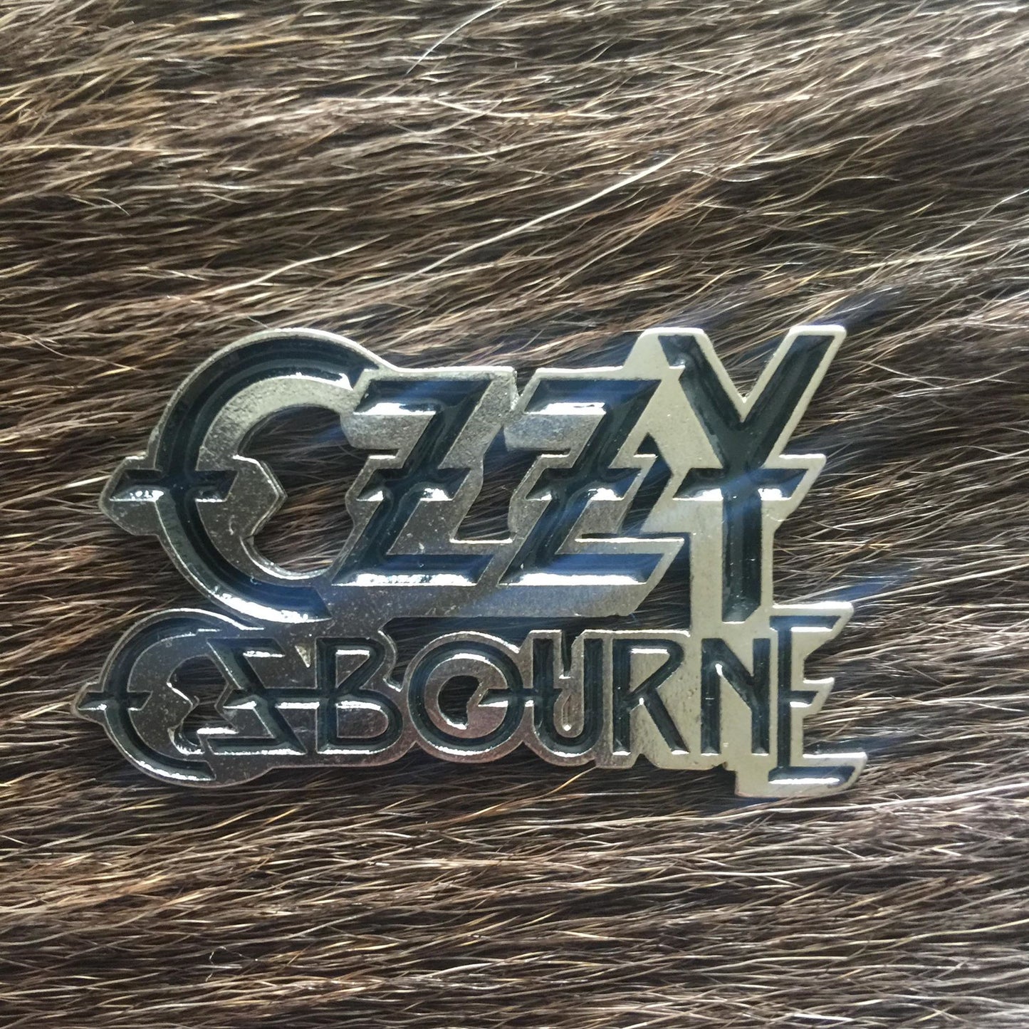 Ozzy Osbourne Logo Metal Pin
