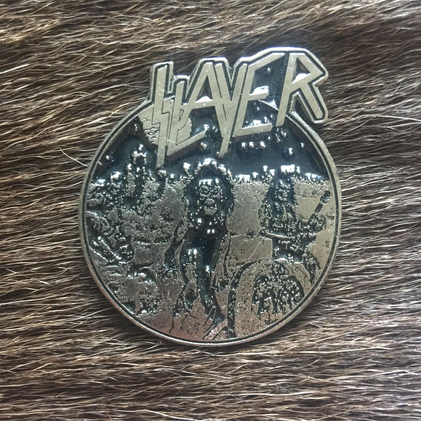 Slayer - Live Undead Metal Pin