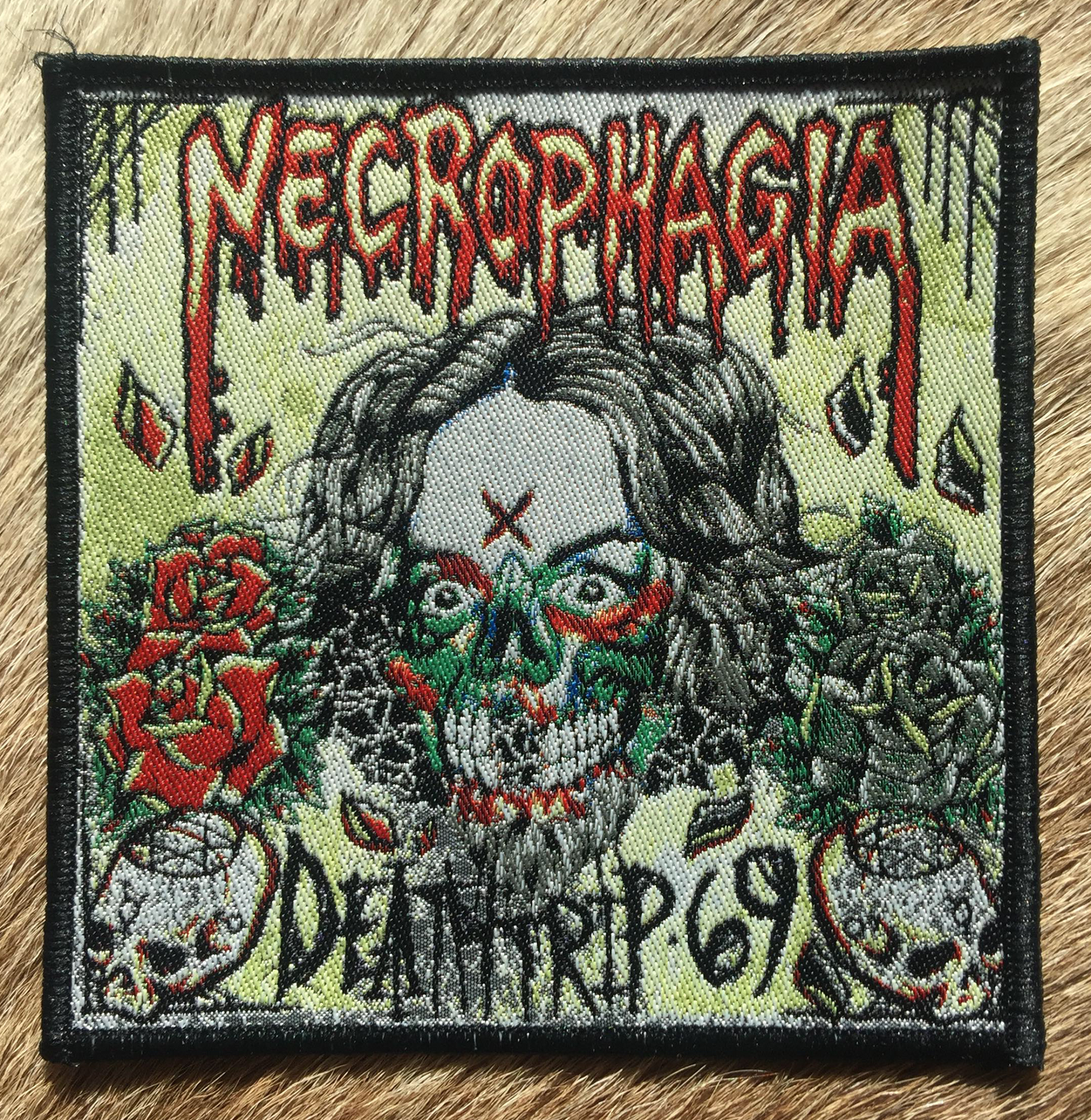 Necrophagia - Deathtrip 69 Black Border Patch