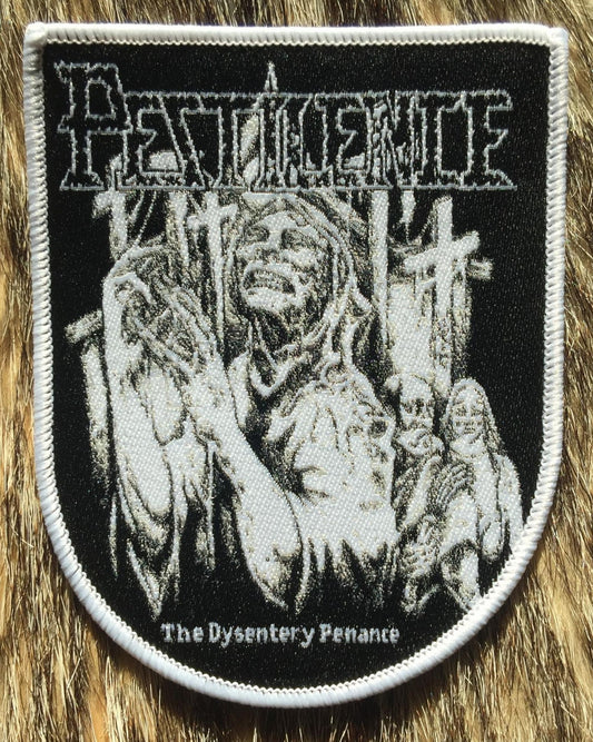 Pestilence - The Dysentery Penance White Border Patch