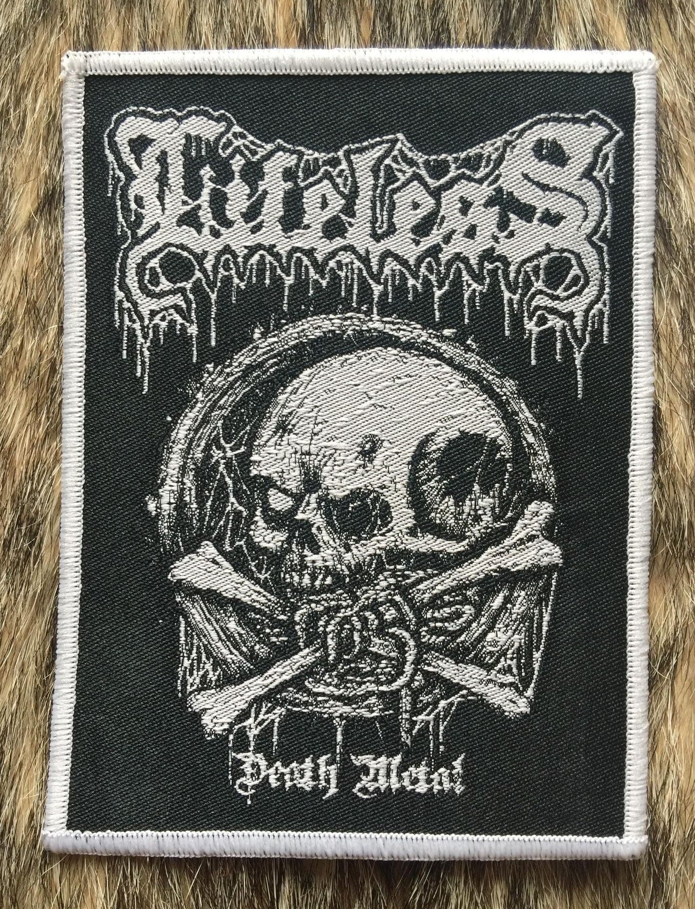 Lifeless - Death Metal White Border Patch