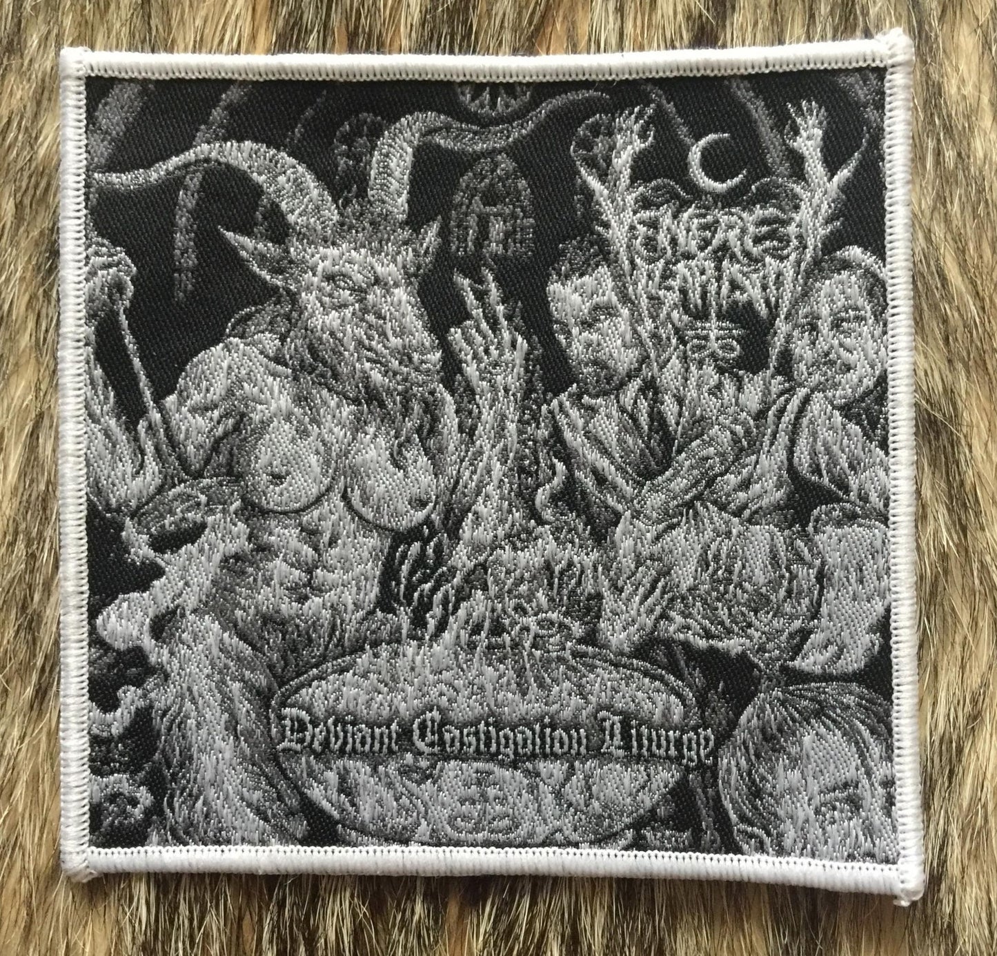 Venereal Baptism - Deviant Castigation Liturgy White Border Patch