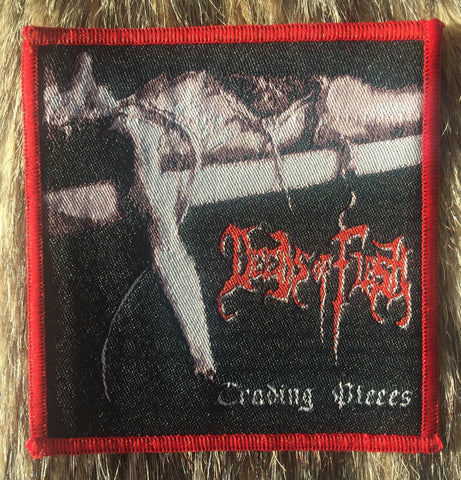 Deeds of Flesh - Trading Pieces Red Border Patch