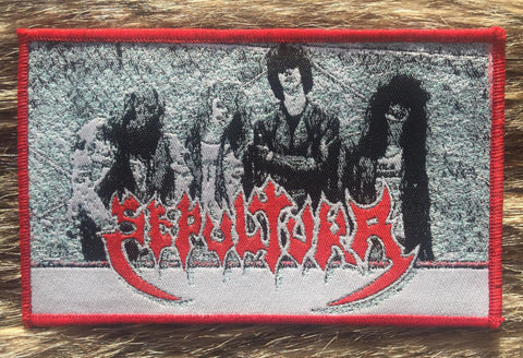 Sepultura - Old School 80's Line up Red Border Patch