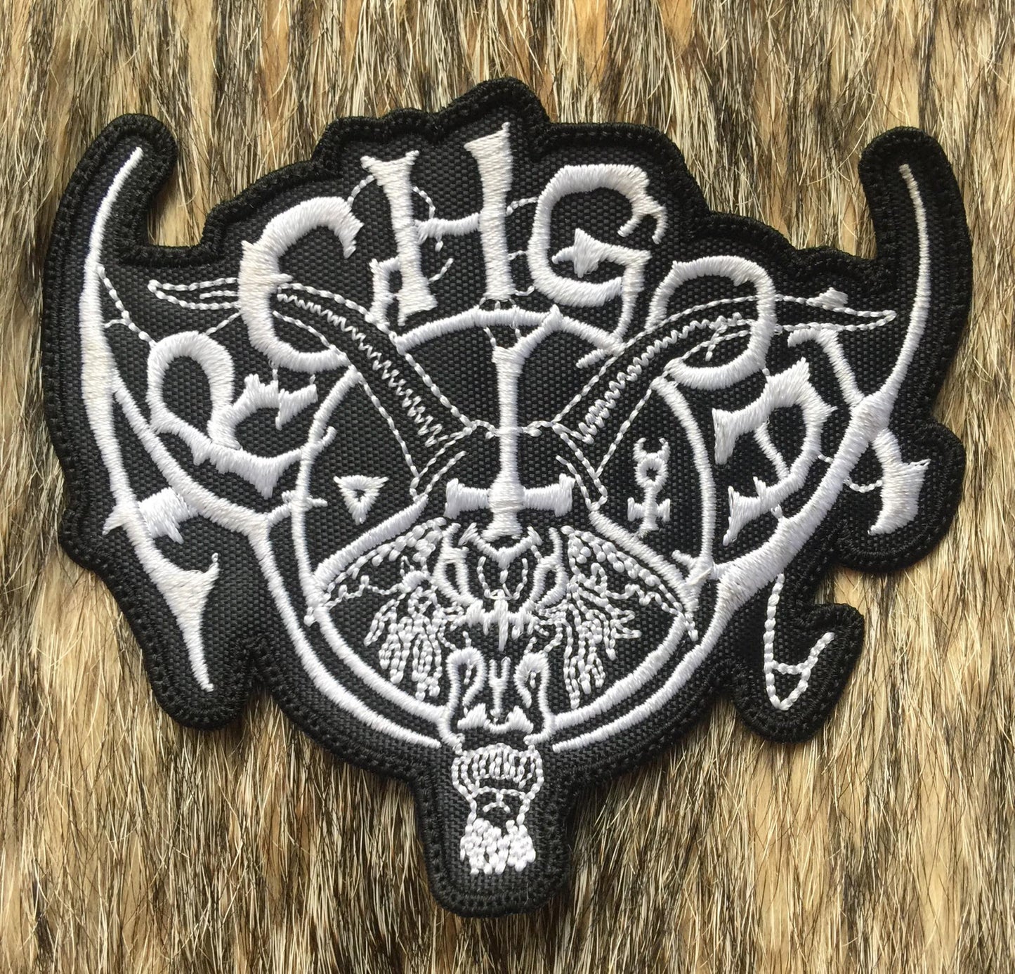 Archgoat - White Logo Cut Out Patch