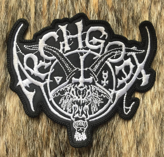Archgoat - White Logo Cut Out Patch