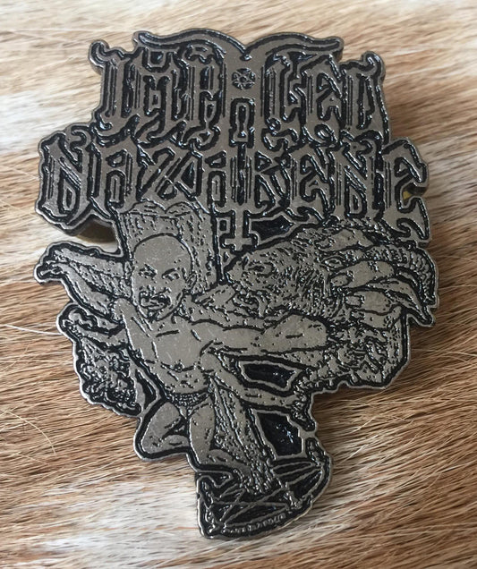 Impaled Nazarene - Mika Crucified Metal Pin