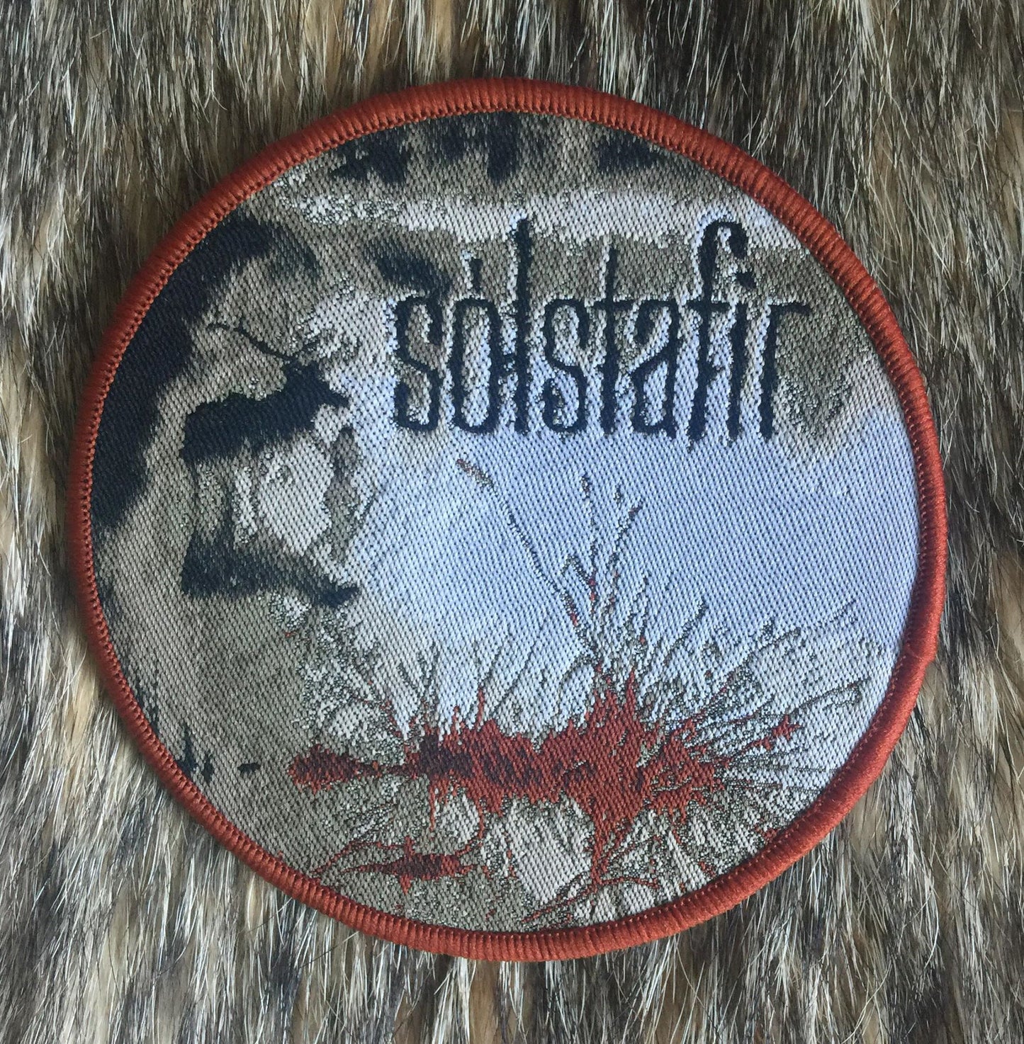 Solstafir - Berdreyminn Brown Border Limited Edition Circular Patch