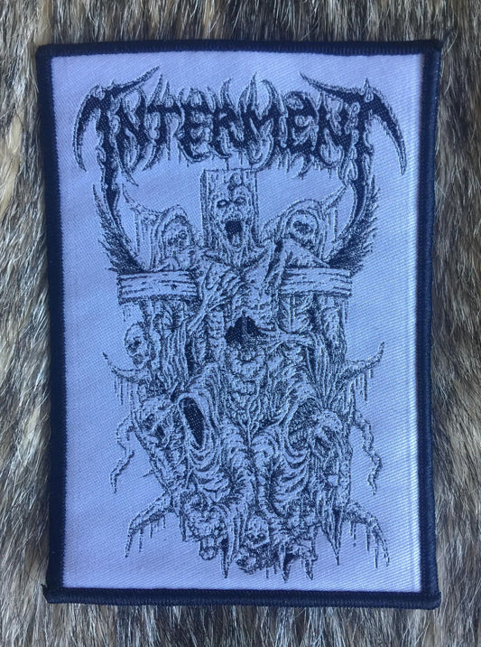 Interment - Crucifixion White Limited Edition Patch