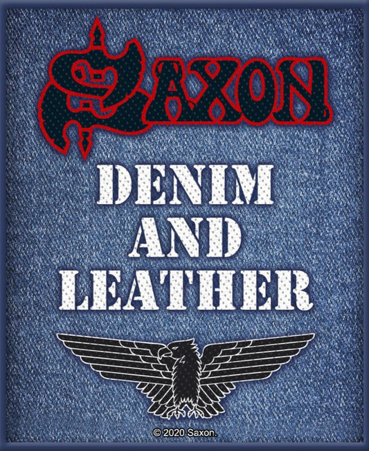 Saxon - Denim & Leather Patch