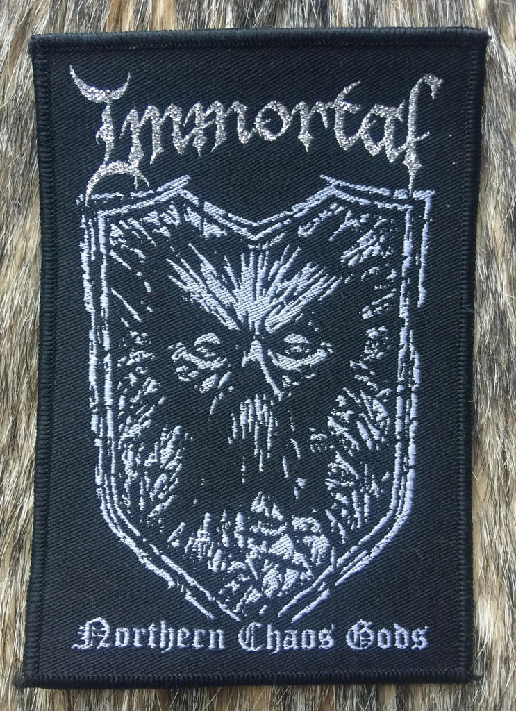 Immortal - Northern Chaos Gods Black Border Patch – Mercian Storm Mailorder