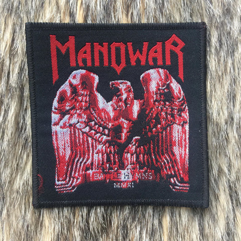 Manowar - Battle Hymns Eagle Black Border Patch