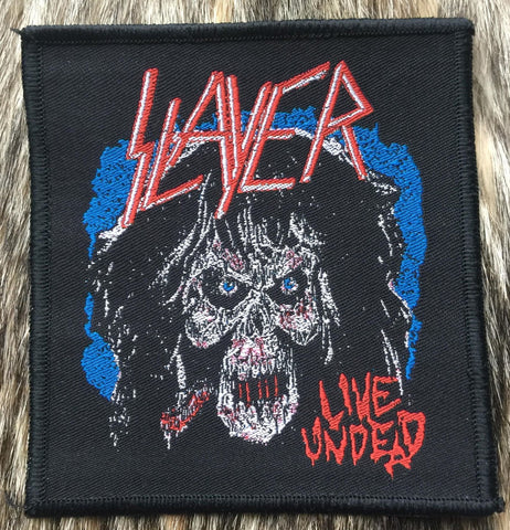 Slayer - Live Undead Black Border Patch