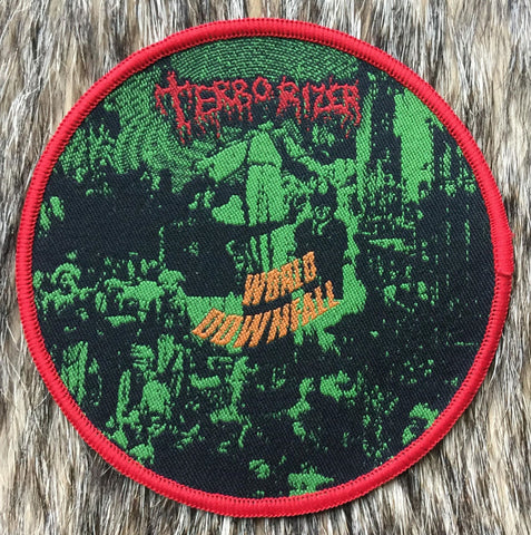 Terrorizer - World Downfall Red Border Circular Patch