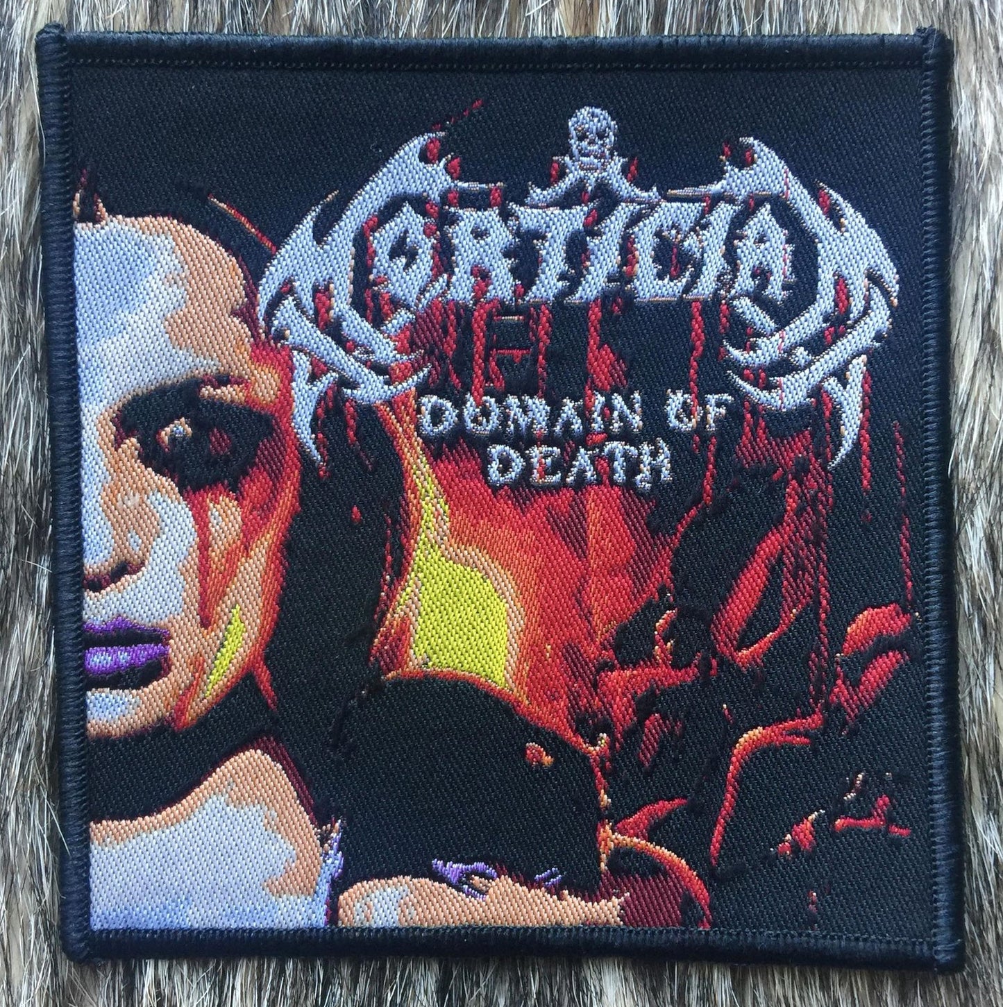Mortician - Domain of Death Black Border Patch