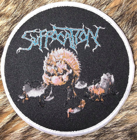 Suffocation - Effigy of the Forgotten White Border Circular Patch