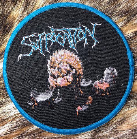 Suffocation - Effigy of the Forgotten Blue Border Circular Patch