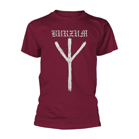 Burzum - Rune Maroon Short Sleeved T-shirt