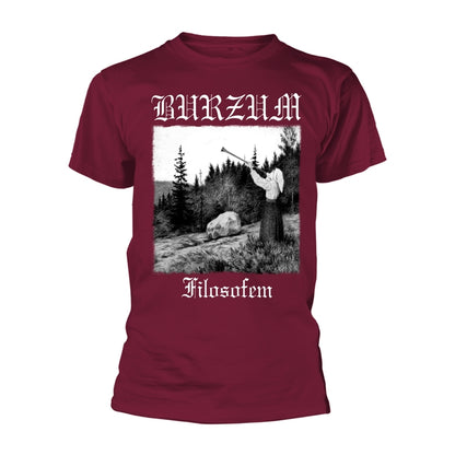 Burzum - Filosofem 2018 Maroon Short Sleeved T-shirt