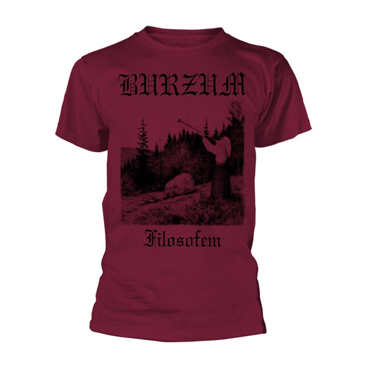Burzum - Filosofem 3 Maroon Short Sleeved T-shirt
