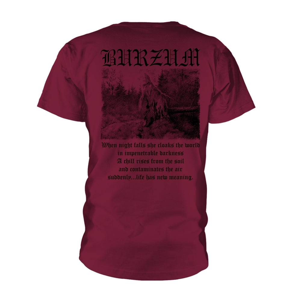 Burzum - Filosofem 3 Maroon Short Sleeved T-shirt