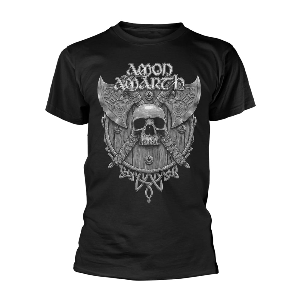 Amon Amarth - Grey Skull Short Sleeved T-shirt