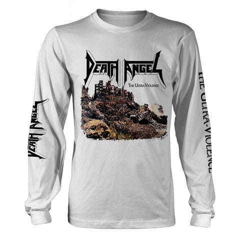Death Angel - The Ultra-Violence White Long Sleeve Shirt