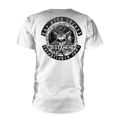 Testament - Bay Area Thrash White Short Sleeved T-shirt