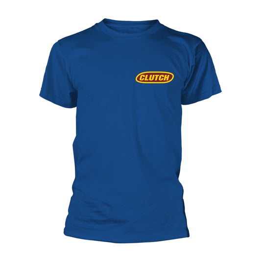 Clutch - Logo Blue Short Sleeved T-shirt