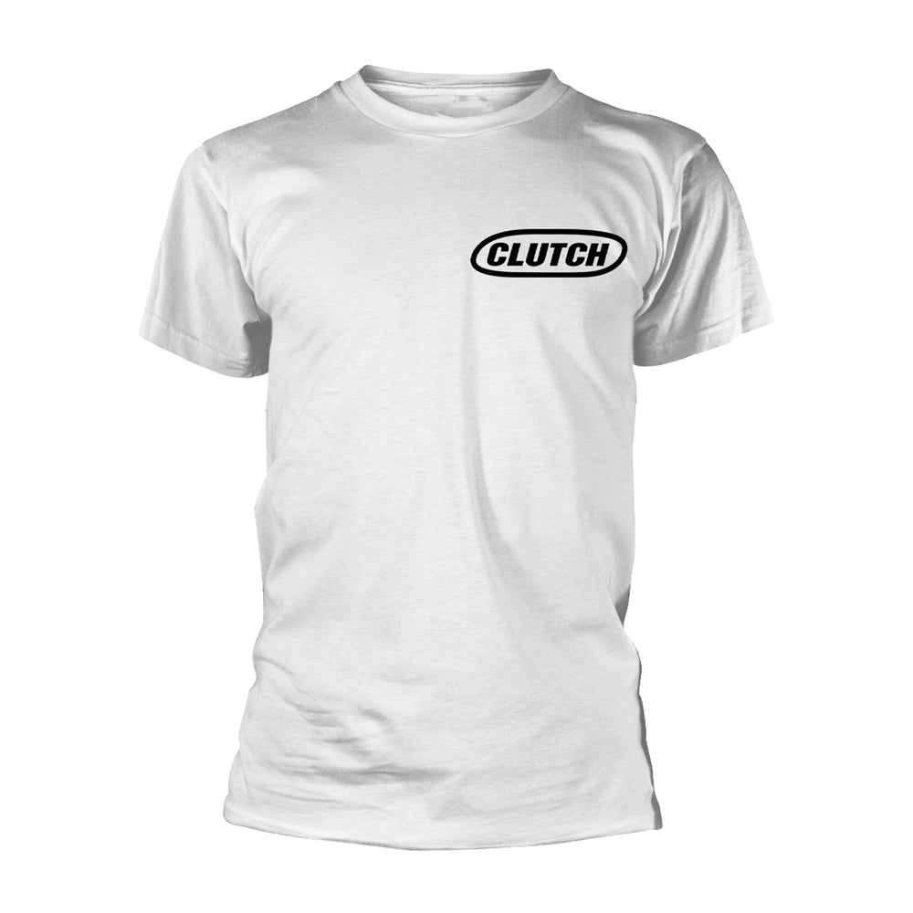 Clutch - Logo White Short Sleeved T-shirt