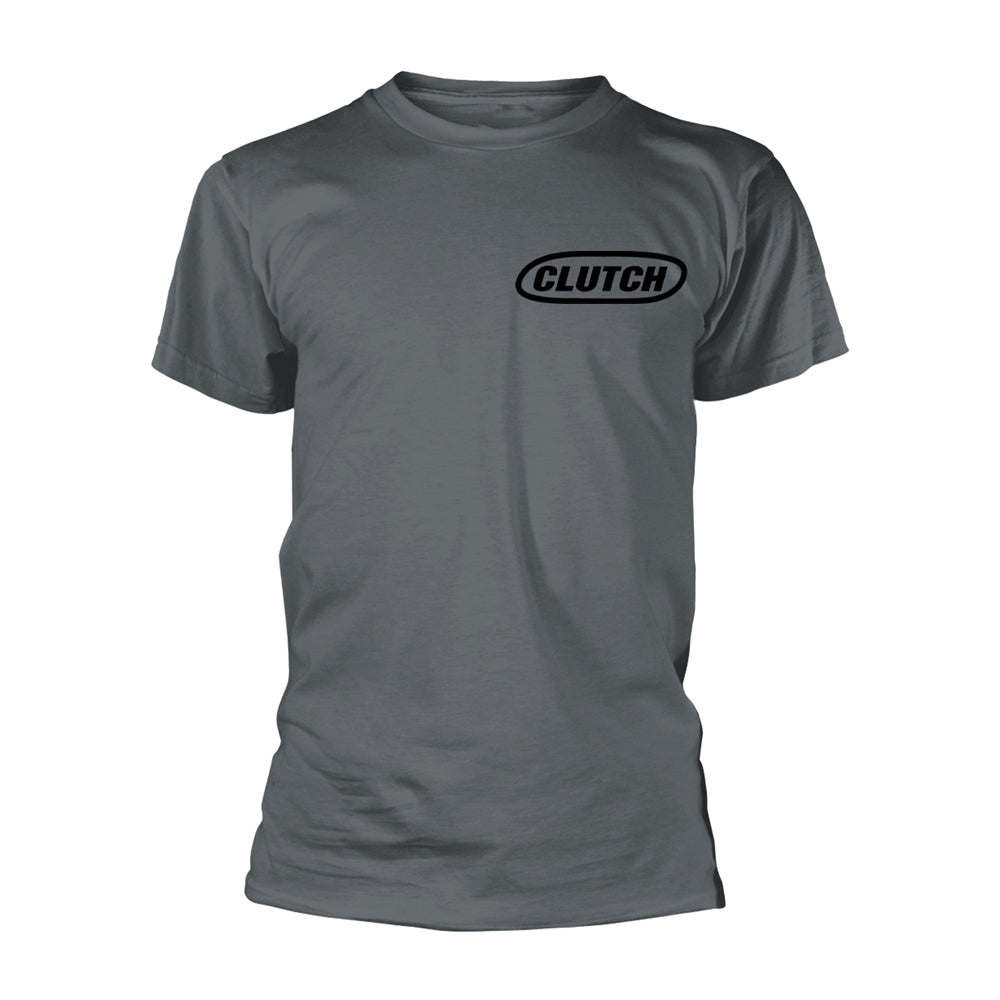 Clutch - Logo Grey Short Sleeved T-shirt