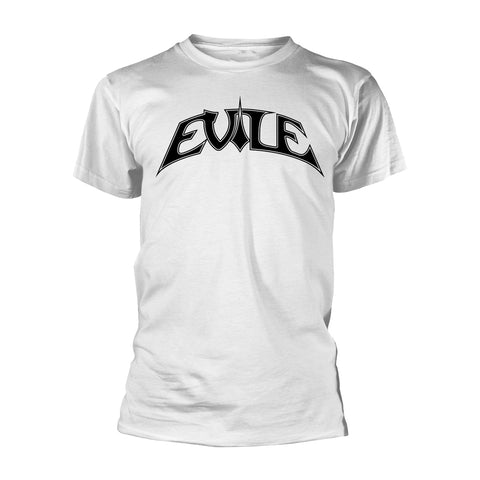 Evile - Logo White Short Sleeved T-shirt