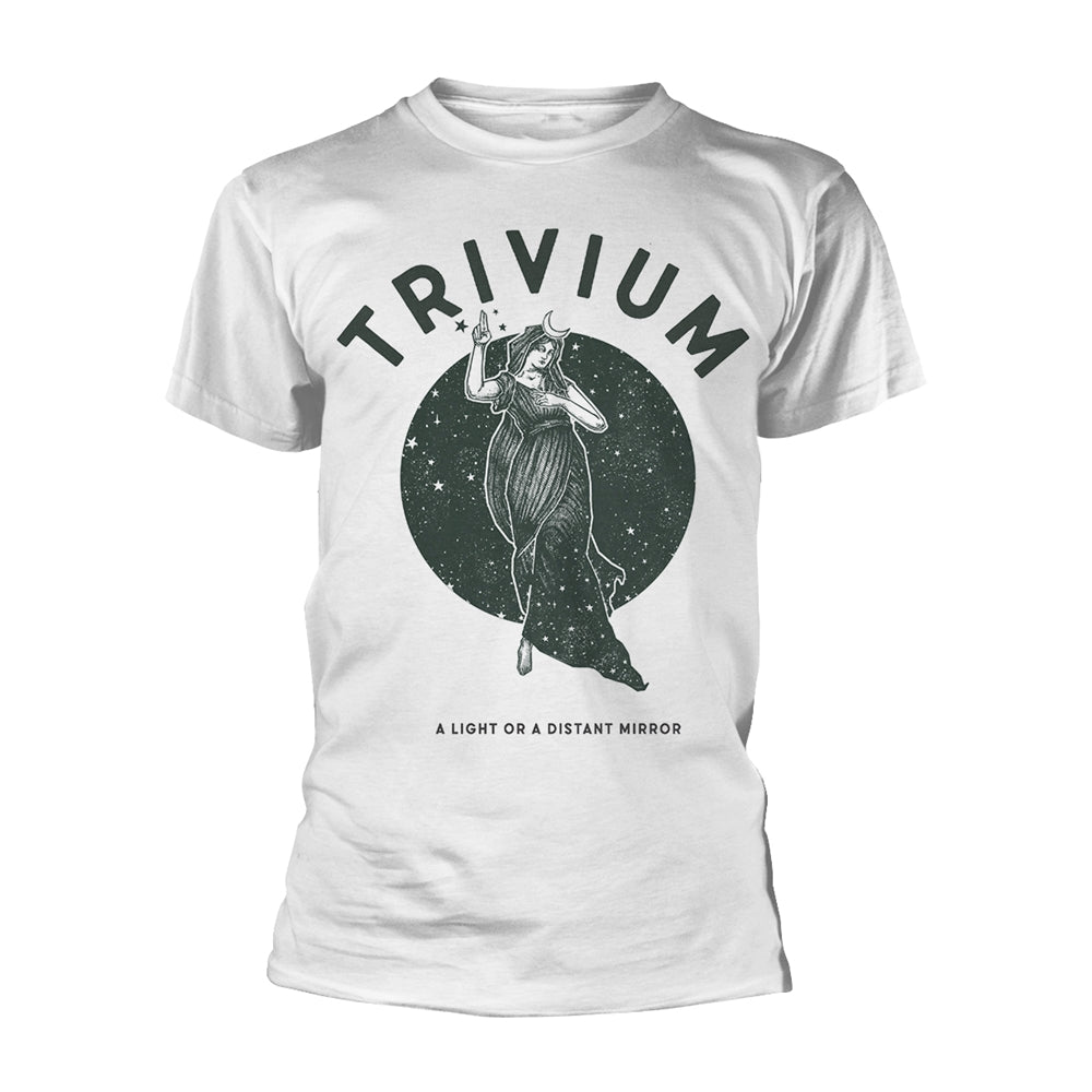 Trivium - Moon Goddess White Short Sleeved T-shirt
