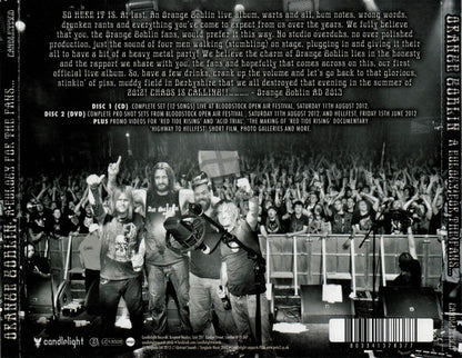 Orange Goblin - A Eulogy For The Fans CD & DVD