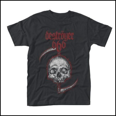 Destroyer 666 - Skull Short Sleeved T-shirt